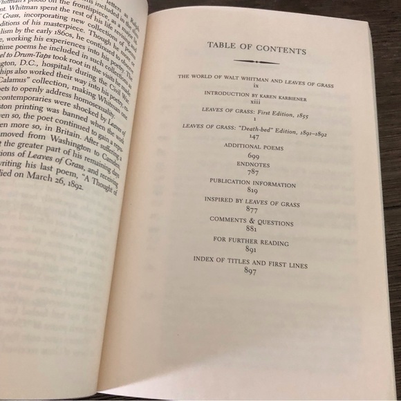 Leaves of Grass (first and “Death-bed” editions) by: Walt Whitman paperback book - Picture 3 of 6